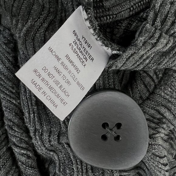 Patrizia Luca Milano Asymmetrical Hi-Lo Peplum Top Button Detail Sz L 🎉Host Pick - Picture 7 of 14